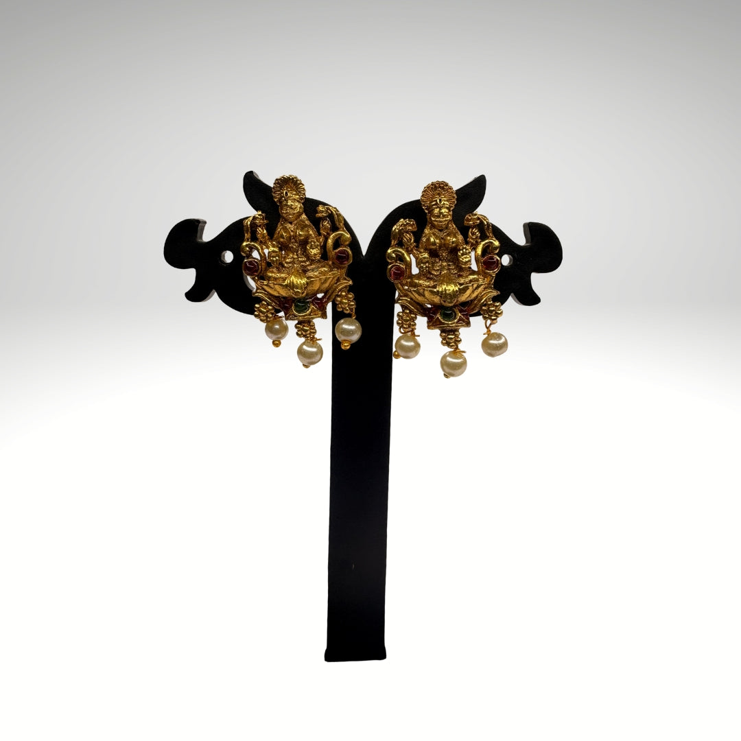 Premium Temple Necklace – Lakshmi Design | DJ_001